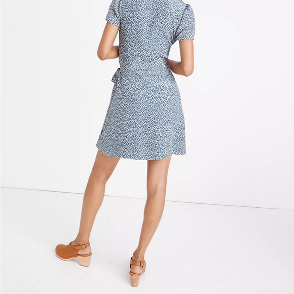 EUC Madewell Silk Wrap Dress - Picture 3 of 7